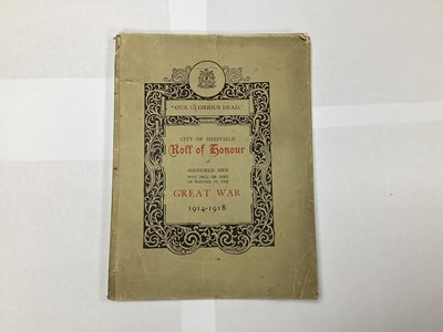 Lot 575 - WWI Era Book 'City of Sheffield Roll of Honour...