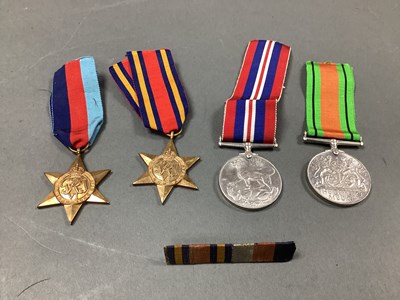 Lot 639 - WWII Medal Group 1939-1945 Star, Burma Star,...