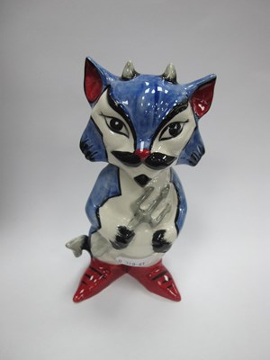 Lot 1238 - Lorna Bailey - Mephisto the Devil Cat, 16cm high