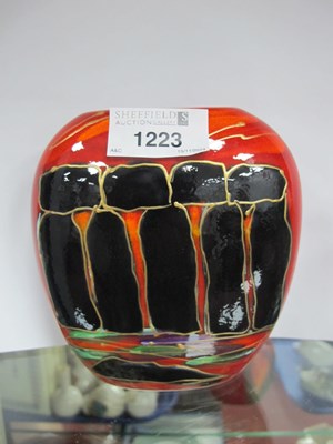 Lot 1223 - Anita Harris 'Stonehenge' Purse Vase, gold...