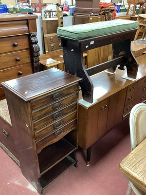 Lot 1497 - XIX Century Mahogany Organ Stool, with a...