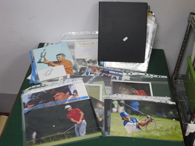 Lot 527 - Golf - Autographs, mainly on images, menus,...