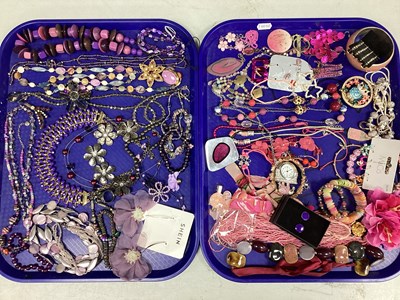 Lot 213 - An Assortment of Costume Jewellery, in hues of...