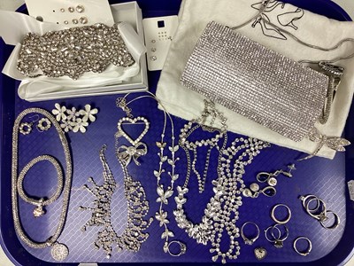 Lot 246 - A Collection of Diamanté Set Jewellery and...