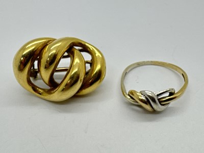 Lot 58 - A Modern Knotted Style Single Earring, the...