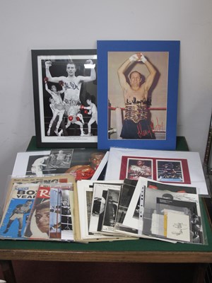 Lot 520 - Boxing Autographs - Henry Cooper, Bruno,...