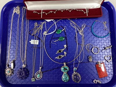 Lot 153 - An Assortment of "925" and Other Jewellery, to...