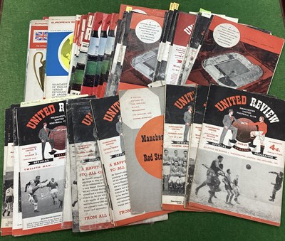 Lot 852 - Manchester United Programmes, 57-8 v. Aston...