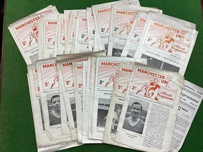 Lot 857 - Manchester United Reserves Programmes....