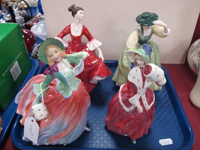 Lot 1194 - Royal Doulton Figurines 'Autumn Breezes' HN...