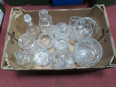 Lot 1051 - Cut Glassware, including decanters, fruit bowl,...