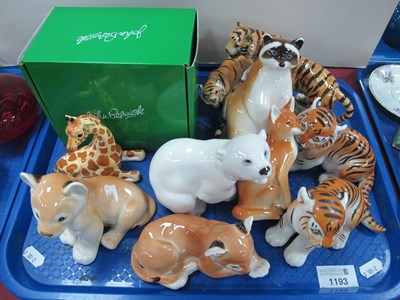 Lot 1193 - Beswick Giraffe Calf (boxed) seven USSR...