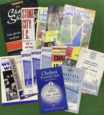 Lot 881 - Leeds United Programmes 51-2 away at Chelsea....