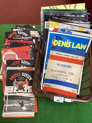 Lot 851 - Manchester United Programmes - Cup Finals,...