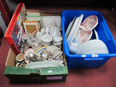 Lot 1082 - Blue and White Pottery Dinnerware, Copeland,...