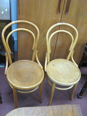 Lot 1529 - A Pair of Double Hoop Backes 1920's Bentwood...