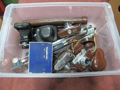 Lot 1076 - Vintage Cameras and Equipment, including...