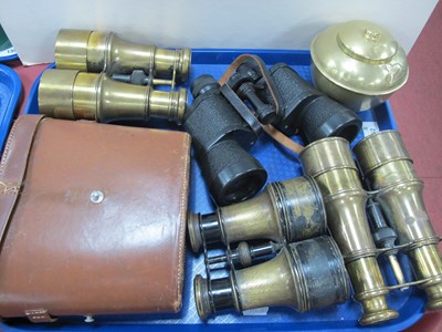 Lot 1352 - Four Pairs of Early XX Century Binoculars,...