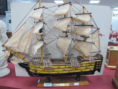 Lot 1371 - Nauticalia Model of HMS Victory at Full Sail,...