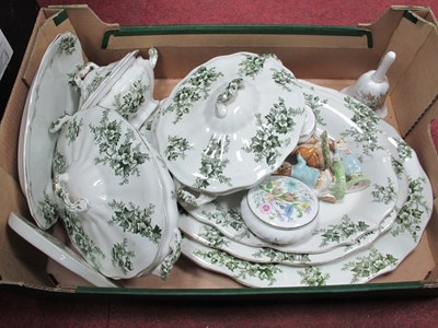 Lot 1020 - XIX Century Tureens (x 3) and Graduated Meat...