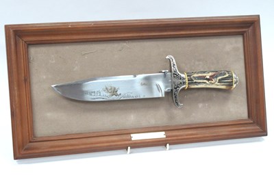 Lot 1343 - The American Freedom Eagle Bowie Knife, 38cm...