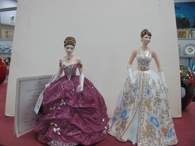 Lot 1217 - Coalport Figurines 'Kathrine 2007' and 'Emma'...