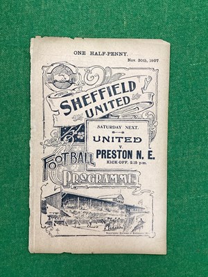 Lot 929 - 1907-8 Sheffield United Reserves v. Doncaster...