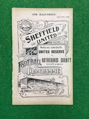 Lot 930 - 1908-9 Sheffield United Reserves v. Doncaster...