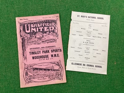 Lot 931 - 1929-30 Sheffield United Reserves v. Doncaster...