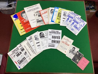 Lot 814 - Boxing Programmes - 1980 Conteh in Liverpool,...