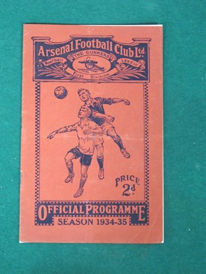 Lot 612 - 1934 Charity Shield Programme Arsenal v....