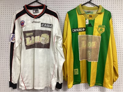 Lot 438 - French Match Worn Circa 1999 Football Shirts,...