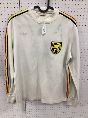 Lot 433 - Belgium Match Worn Football Shirt circa 1980,...