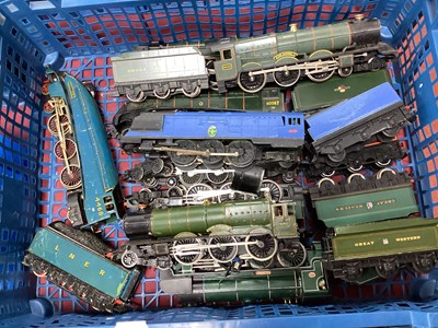 Lot 558 - Nine OO gauge Steam locomotives and tenders,...