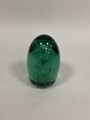 Lot 1021 - A Large Late XIX Century Green Glass Dump...