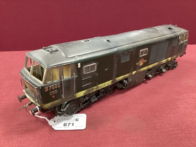 Lot 671 - Kit/scratch built O gauge Hymek diesel...