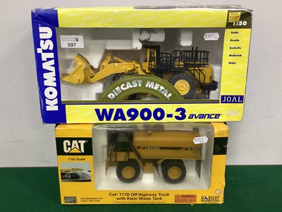 Lot 597 - Two 1:50th Scale Diecast Plant Machinery...