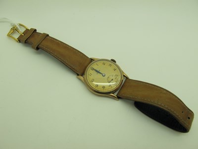 Lot 149 - Record; A 9ct Gold Cased Gent's Wristwatch,...