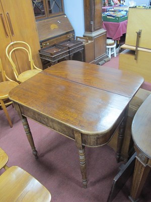 Lot 1519 - XIx Century Mahogany Tea Table, with 'D' ended...