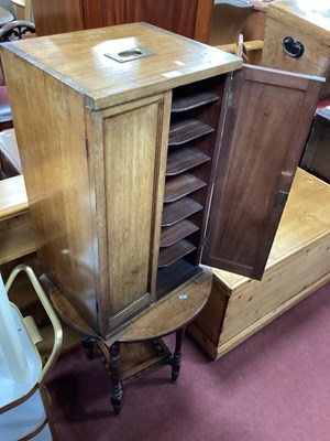 Lot 1490 - Early XX Century Mahogany Music Cabinet, with...