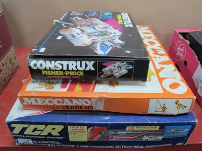 Lot 1013 - Meccano Crane construction set motorised, TCR...