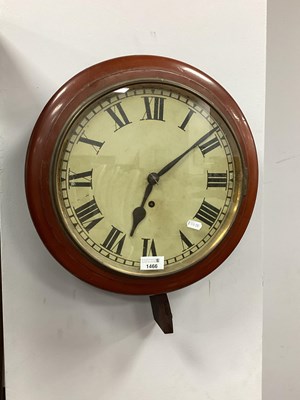 Lot 1466 - Early XX Century Wall Clock, with a white dial,...