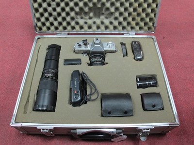 Lot 1033 - Praktica L2 SLR camera with Domiplan 2.8 50mm...