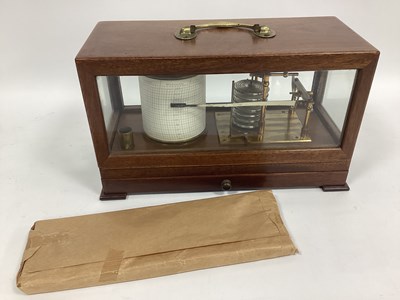 Lot 1461 - A John Davis and Son Derby Ltd. Barograph, in...