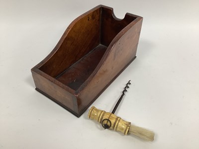 Lot 1280 - A Georgian Mahogany Port Wine Boot, of shaped...