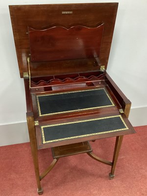 Lot 1497 - An Edwardian Inlaid Mahogany Writing Desk,...