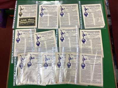 Lot 793 - Tottenham Hotspur 1949-50 Home Programmes,...