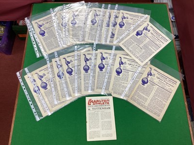 Lot 794 - Tottenham Hotspur 1950-1 Home Programmes,...