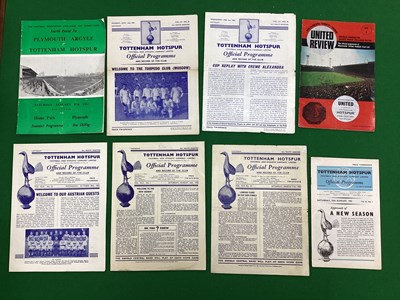 Lot 833 - Tottenham Hotspur Programmes, 49-50 v. Luton,...