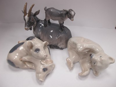 Lot 1237 - Royal Copenhagen Figures - Piglets No 683,...